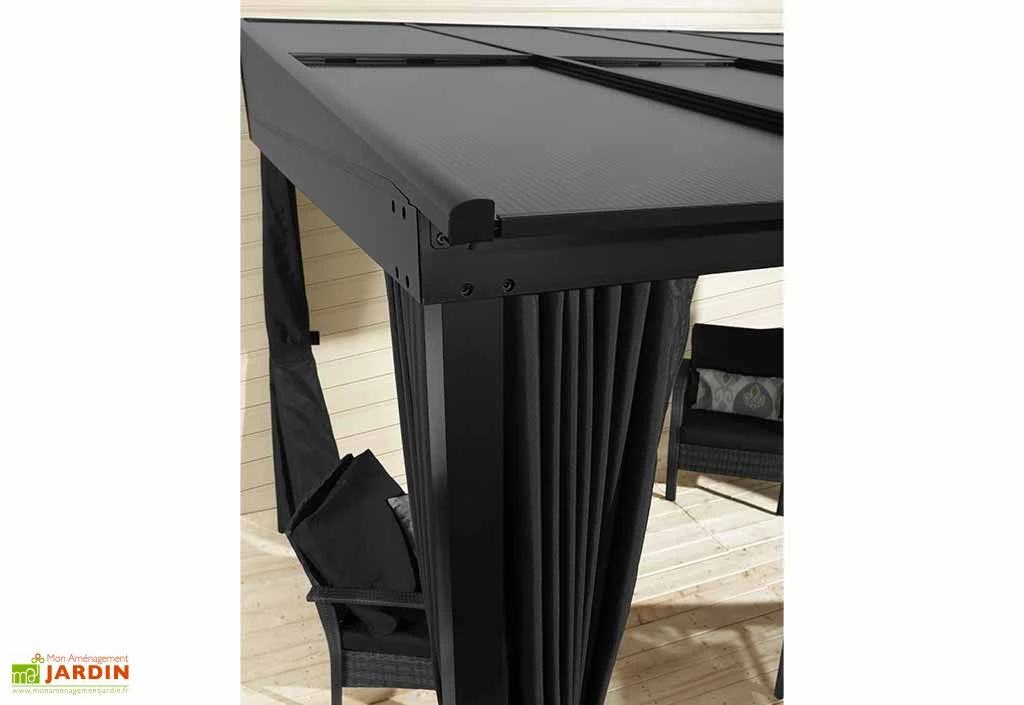 Tonnelle Adossée En Aluminium Et Polycarbonate St Barth 10,77 M² 3 Tonnelle Adossée En Aluminium Et Polycarbonate St Barth 10,77 M² – Image 3