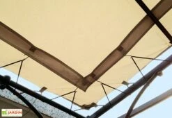Toile Universelle En Polyester Pour Pergola Adossée 3 X 3 M