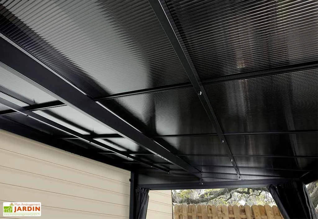 Tonnelle Adossée En Aluminium Et Polycarbonate St Barth 10,77 M² 2 Tonnelle Adossée En Aluminium Et Polycarbonate St Barth 10,77 M² – Image 2