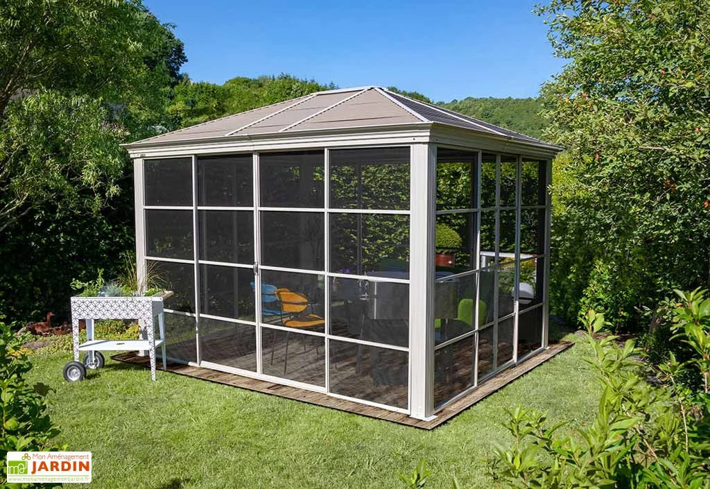 Tonnelle De Jardin En Aluminium Et Acier Galvanisé Striano 10,78 M² 3 Tonnelle De Jardin En Aluminium Et Acier Galvanisé Striano 10,78 M² – Image 3
