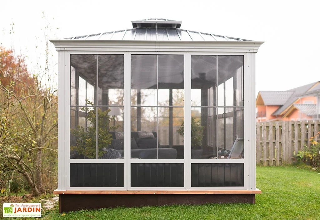 Pergola Fermée En Aluminium 4 X 3 M Avec Toiture Acier - Bolata 3 Pergola Fermée En Aluminium 4 X 3 M Avec Toiture Acier - Bolata – Image 3